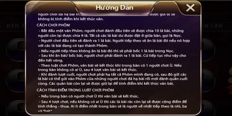 Hướng dẫn cách chơi bài phỏm đơn giản cho bet thủ nhập cuộc