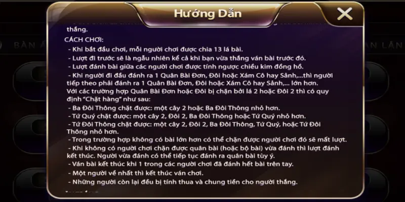 Hướng dẫn tham gia tiến lên miền nam tại Sunwin